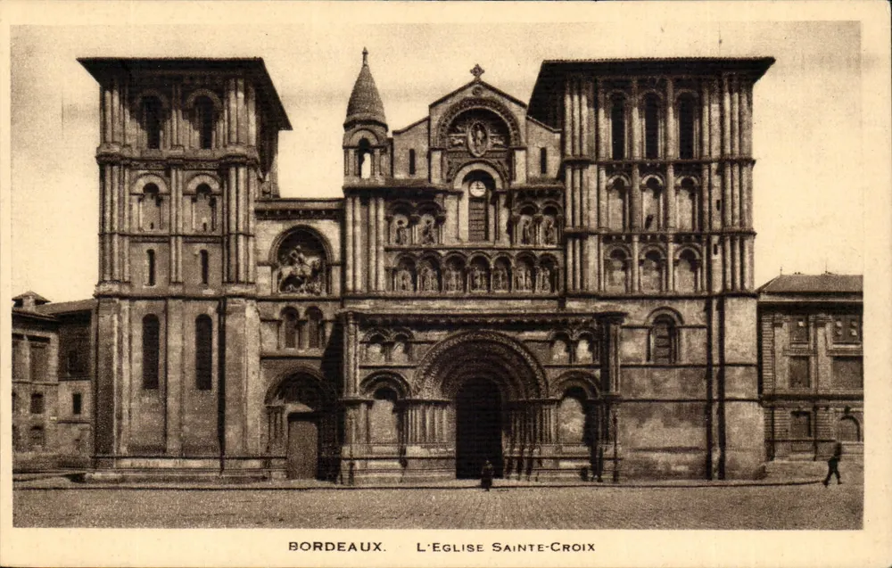 Bordeaux. A Igreja de Santa Cruz — vista da fachada — editor não identificado - Frente