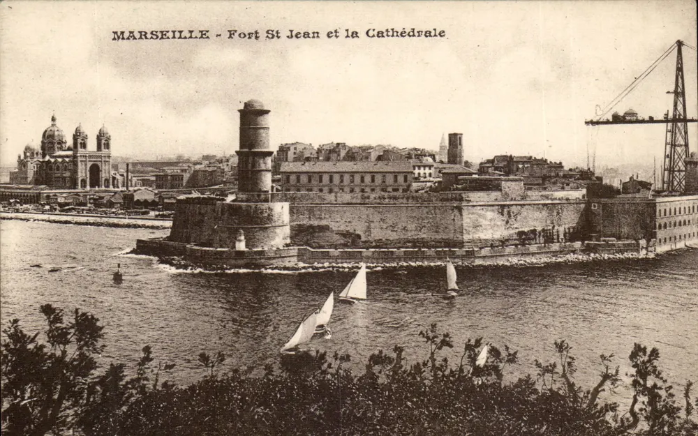 Marseille - Fort St Jean und die Kathedrale - Vorderseite