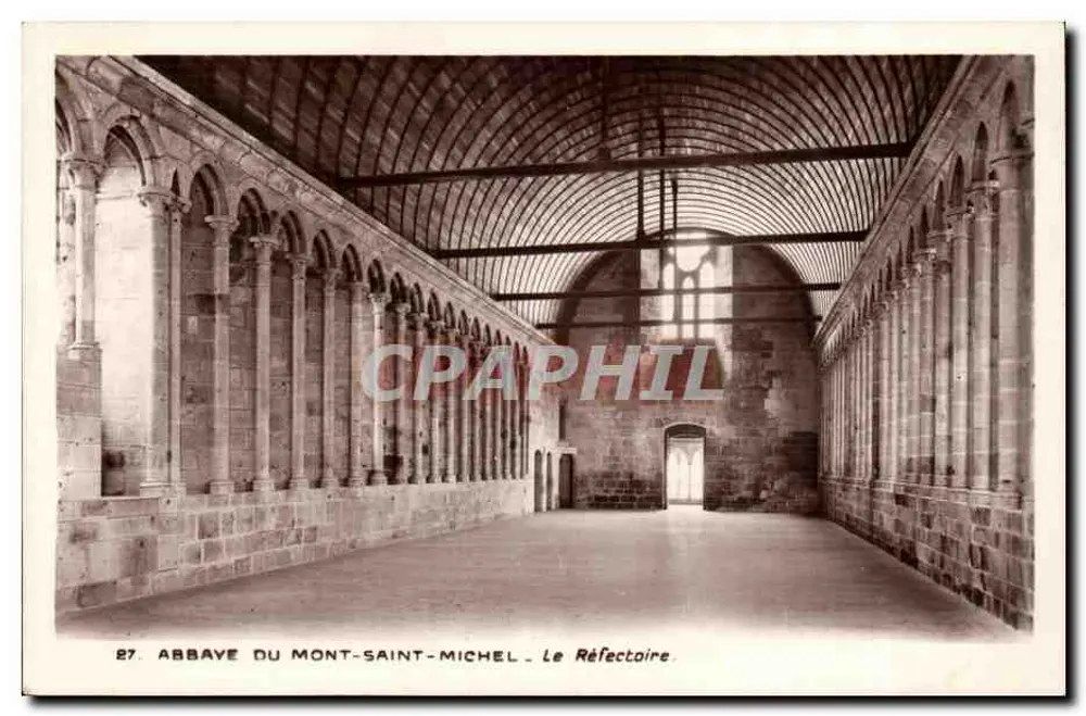 Abtei Mont-Saint-Michel — Das Refektorium — Edition des Monuments Historiques - Vorderseite