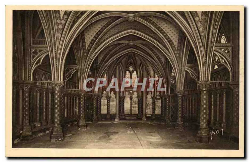 A Santa Capela — Interior da Capela Baixa — Éditions d'Art YVON, Paris - Frente