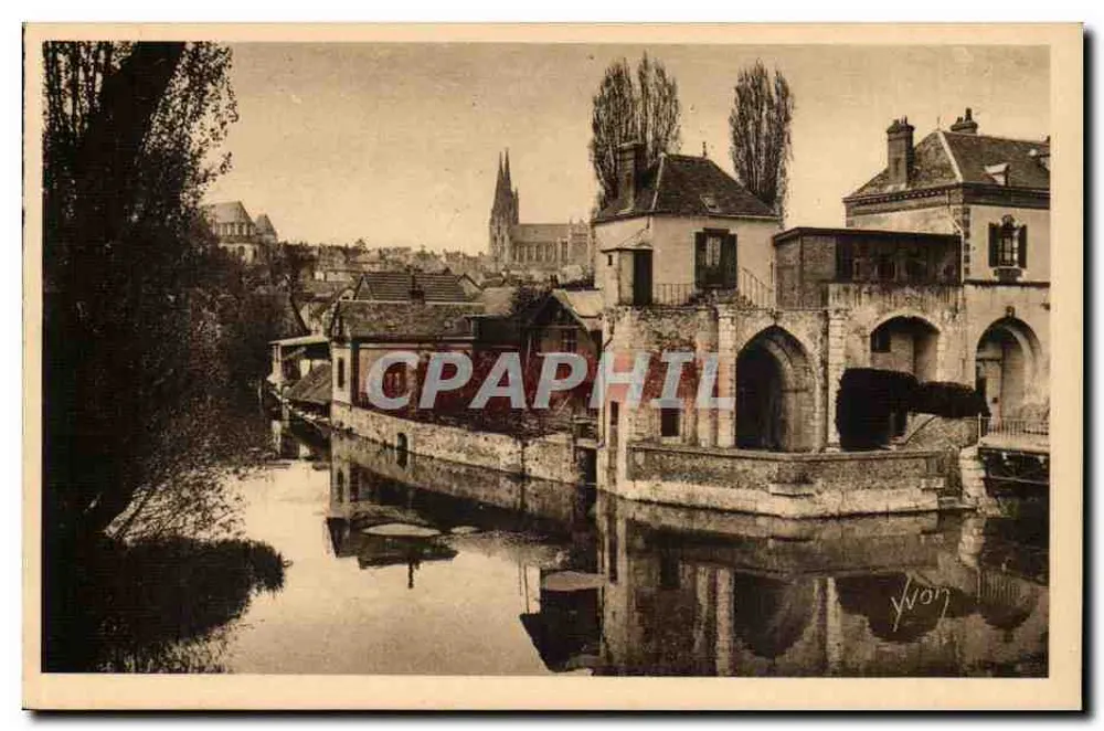Chartres (Eure-et-Loir) — O Castelo de If e a Catedral — Les Éditions d'Art Yvon - Frente