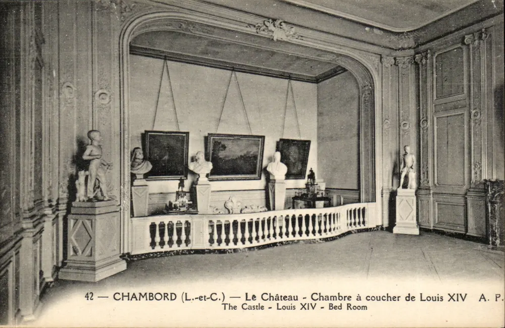 Chambord (L.-et-C.) — Das Schloss — Schlafzimmer von Ludwig XIV — A.P. - Vorderseite