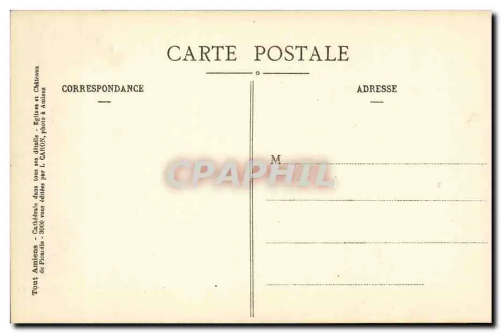 Amiens - Kathedrale - Leben des Heiligen Firmin (2) - L.C. - Objektiv Lacour-Berthiot - Rückseite