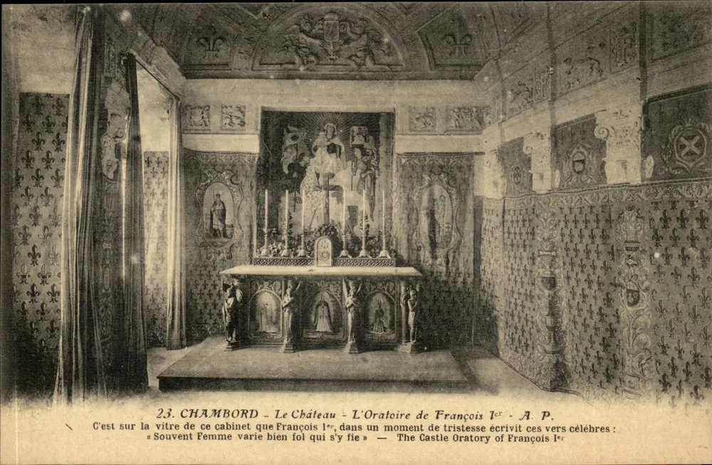 Chambord - Das Schloss - Das Oratorium von François I. - A.P. - Vorderseite