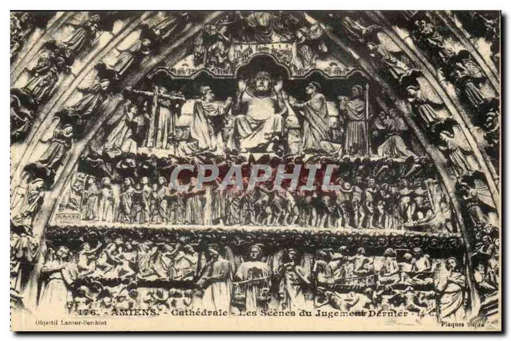 Amiens - Kathedrale - Szenen des Jüngsten Gerichts - Plaques Supra - Vorderseite