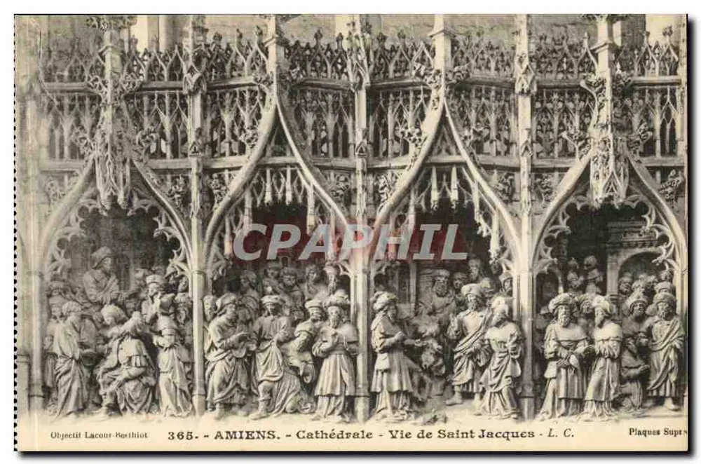 Amiens - Catedral - Vida de São Jacó - L. C. - Frente