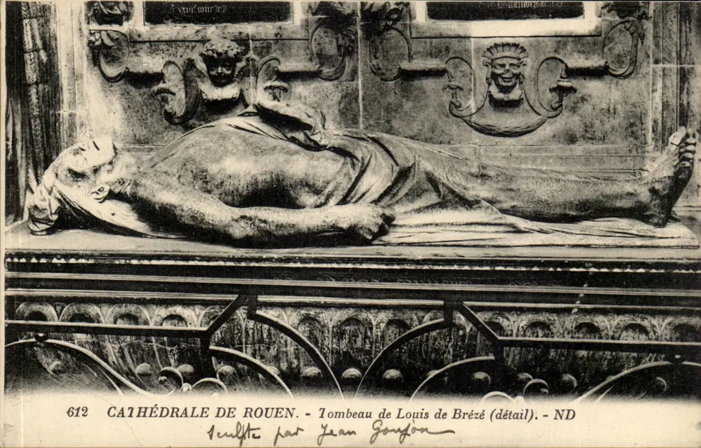 Kathedrale von Rouen — Grabmal von Louis de Brézé (Detail) — von Jean Goujon geschnitzt - Vorderseite