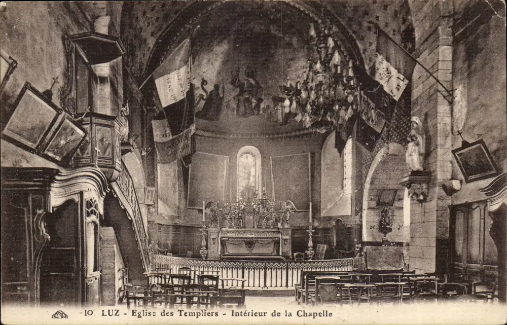 Luz - Kirche der Templer - Innenraum der Kapelle - Vorderseite