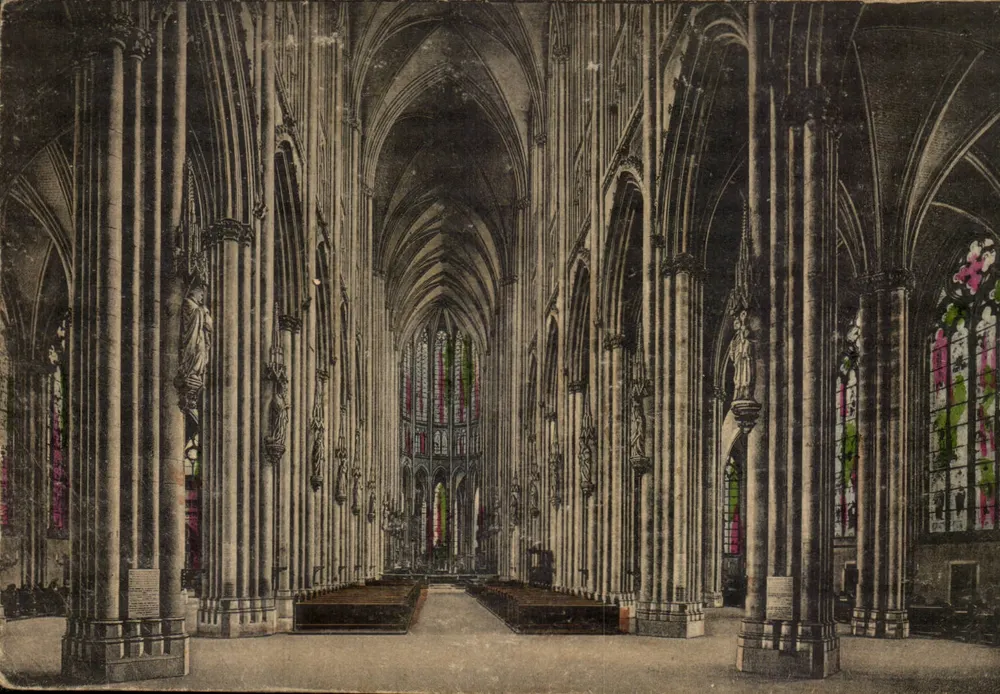 Kölner Dom — Innenansicht — Verleger Bruno Gausmann, Nr. 8194 - Vorderseite