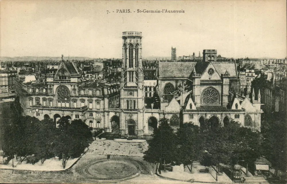 Paryż - St-Germain-l'Auxerrois — Wydawca Magazynów Reimus, Paryż, nr 7 - Awers