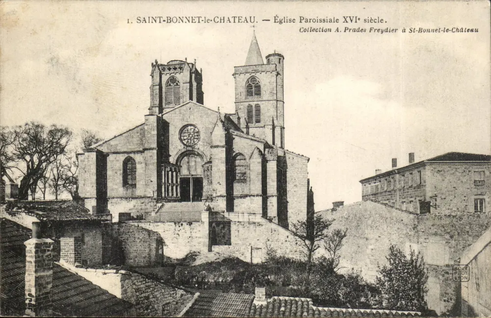 Saint-Bonnet-le-Château — Kirche des 16. Jahrhunderts — Sammlung A. Prades Freydier - Vorderseite