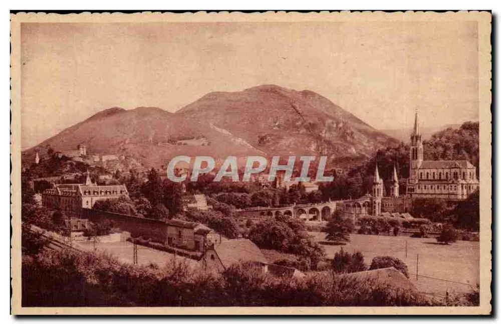 Lourdes — Die Basilika und der Burgschloss — Edition F. DODUCET Lourdes - Vorderseite