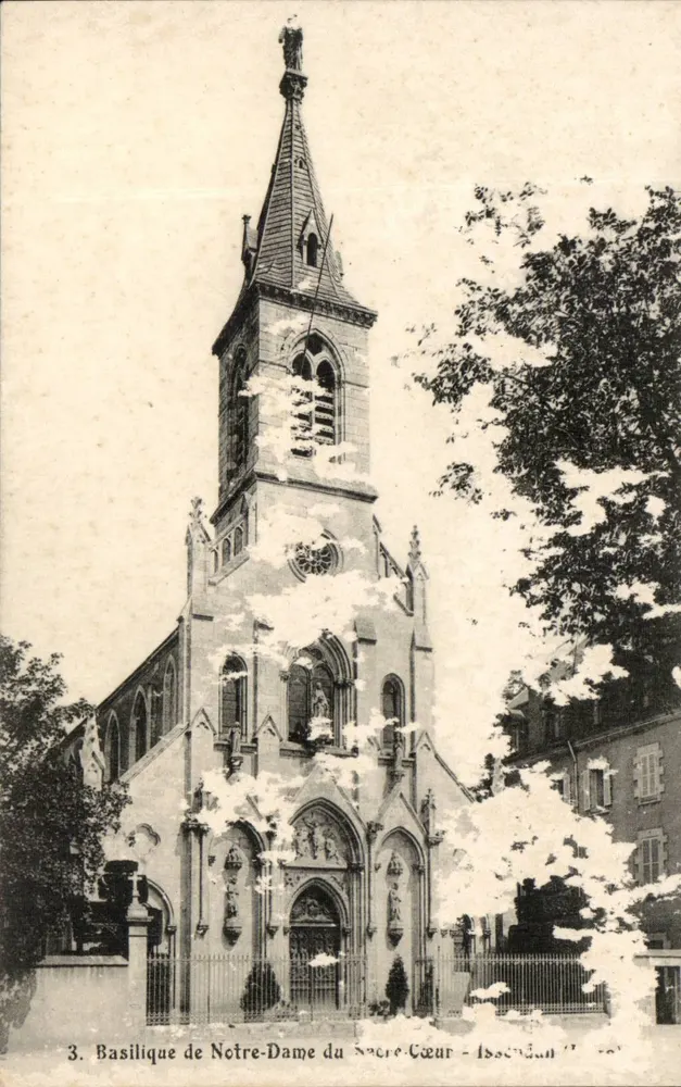 Basilika Notre-Dame du Sacré-Cœur - Issoudun — S.F. Phototypie Issoudun, Nr. 3 - Vorderseite