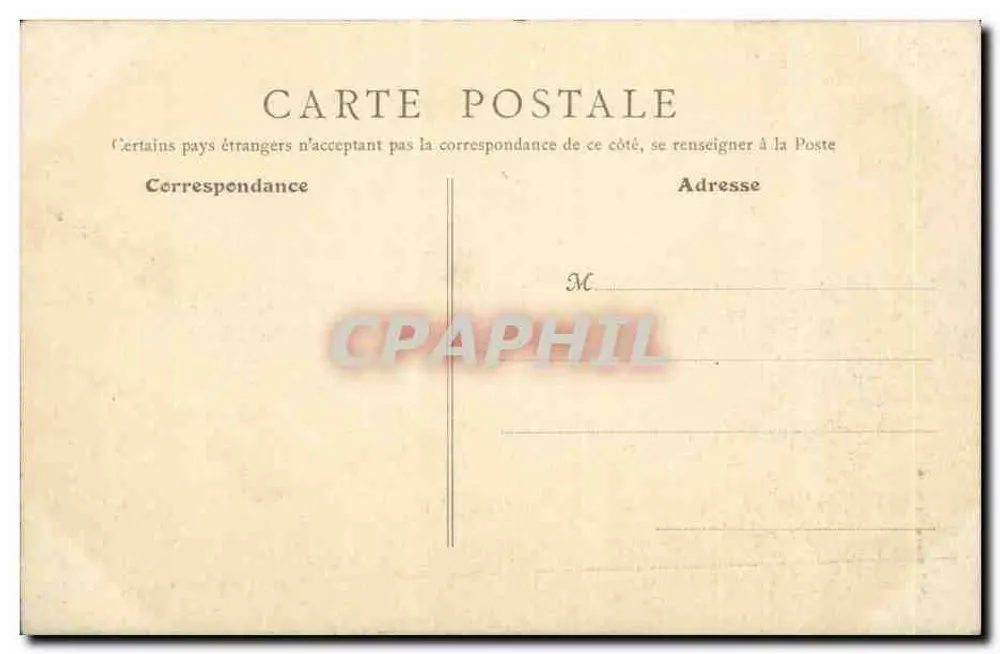 Nevers — Torre da Catedral — B.P. PARIS 7542 - Verso