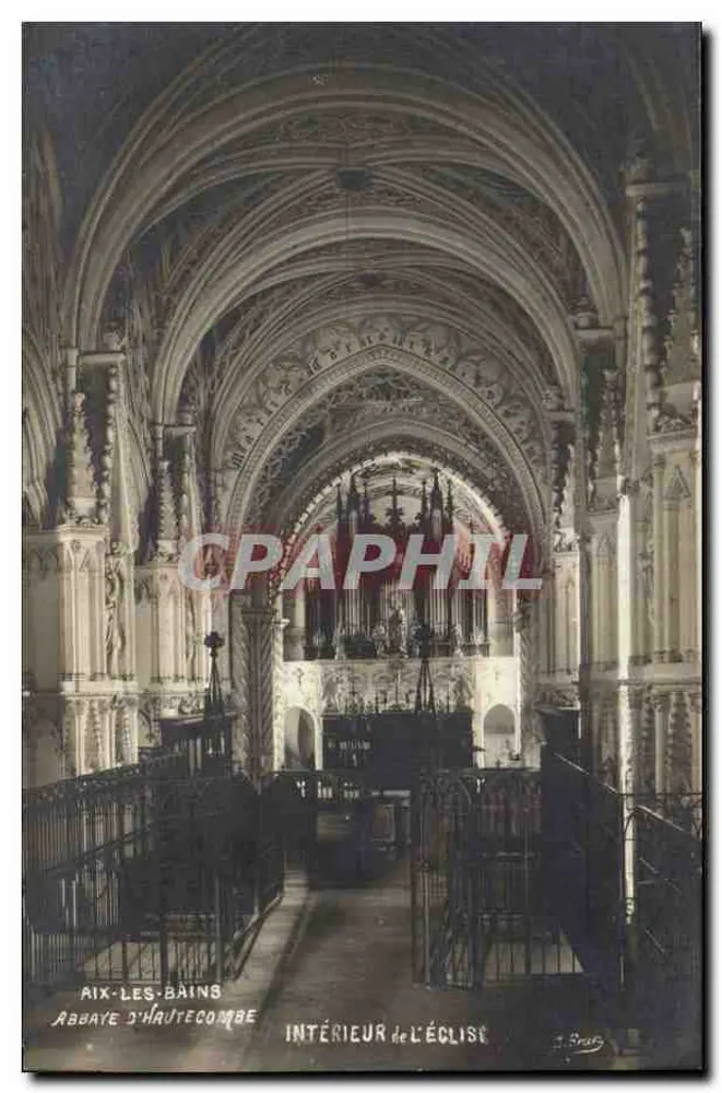 Innenansicht der Kirche — Abtei Haute-Côme — Aix-les-Bains - Vorderseite