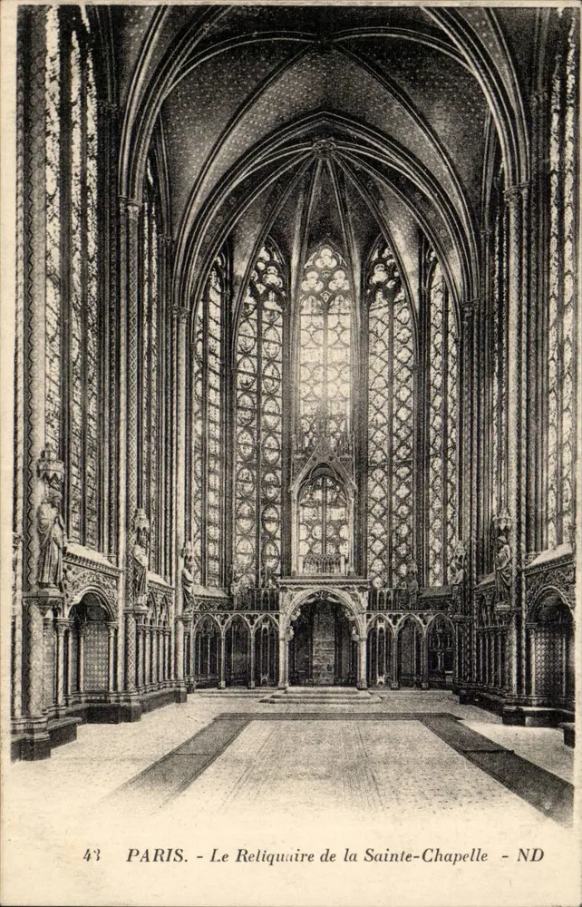Paris - Der Reliquiarsaal der Sainte-Chapelle - ND - Vorderseite