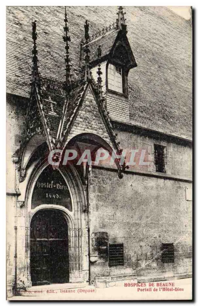 Hospices de Beaune — Portal des Hôtel-Dieu — Éd. Béton, Beaune (Deposé) - Vorderseite