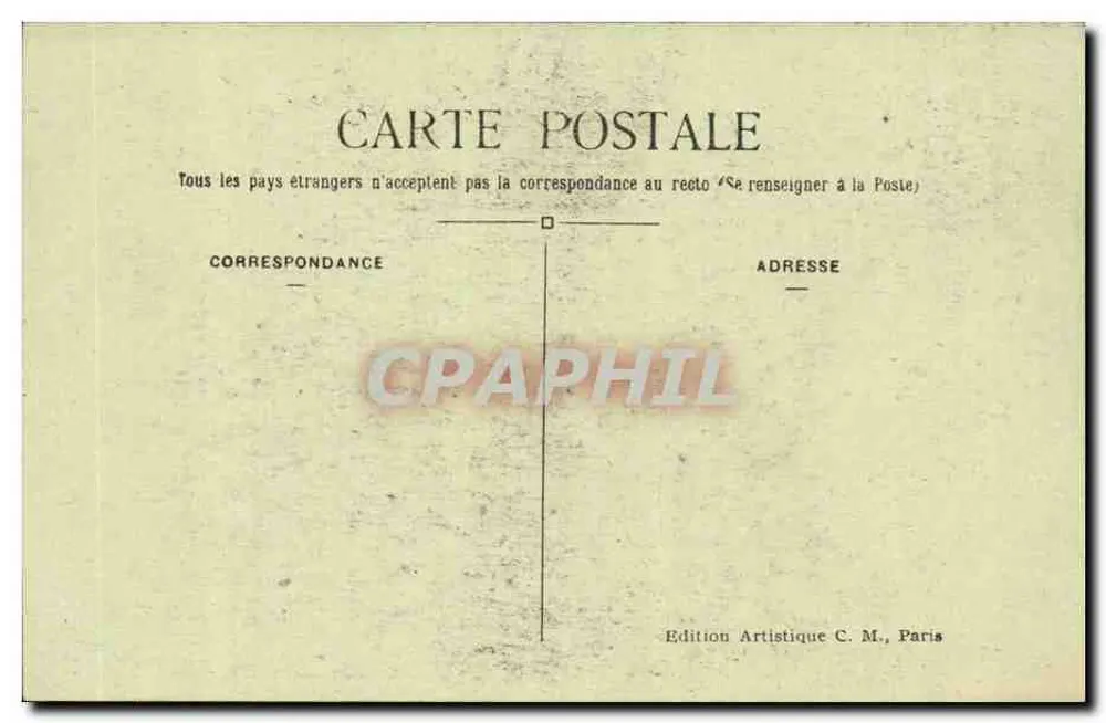 Paris (1º arrondissement) — A Capela Santa — A Roseira — Edição Artística C. M. - Verso