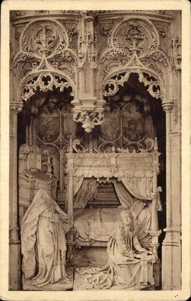 Die Verkündigung — Detail des Altars — BOURG-EN-BRESSE — CA 18 — Verlag BEAUN & Cie, Imp.-Edits. Milhouse-Domach - Vorderseite