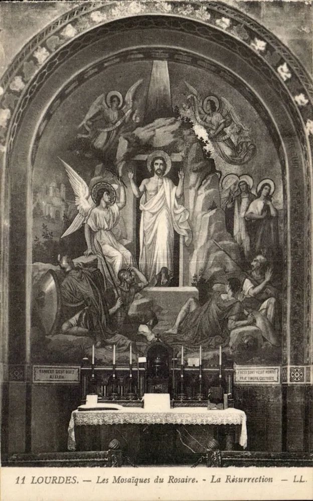 Lourdes — Die Mosaiken des Rosenkranzes — Die Auferstehung — LL. - Vorderseite
