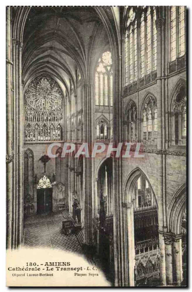 Amiens - Catedral - O Trânsito — Objeto inf. Lacour-Berthot, Plaque Supra - Frente