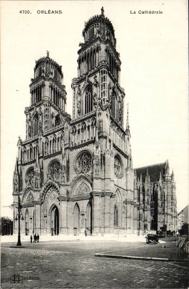 Orléans — A Catedral — Imp. Le Beley, Paris - Frente