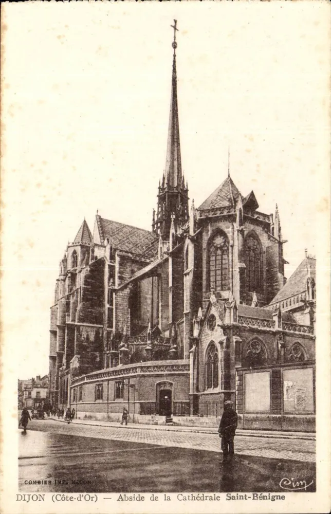 Dijon (Côte-d'Or) — Abside da Catedral de São Benigno — Combier Imp. Jaccon - Frente