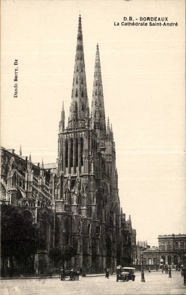 Bordeaux — A Catedral São André — Dando Berry, Bx - Frente