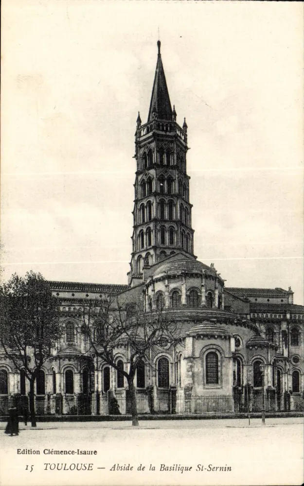 Abside da Basílica de São Sernim — Toulouse — Édition Clémence-Isaure, n°15 - Frente