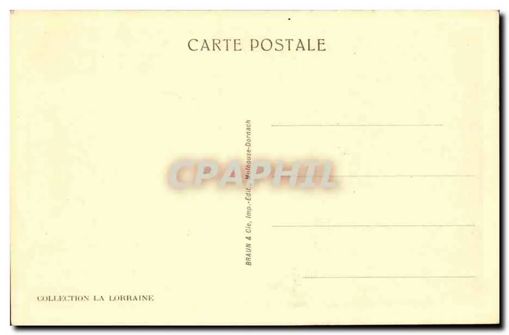 Metz — Die Kathedrale - Portal des Christus — Sammlung La Lorraine - Rückseite