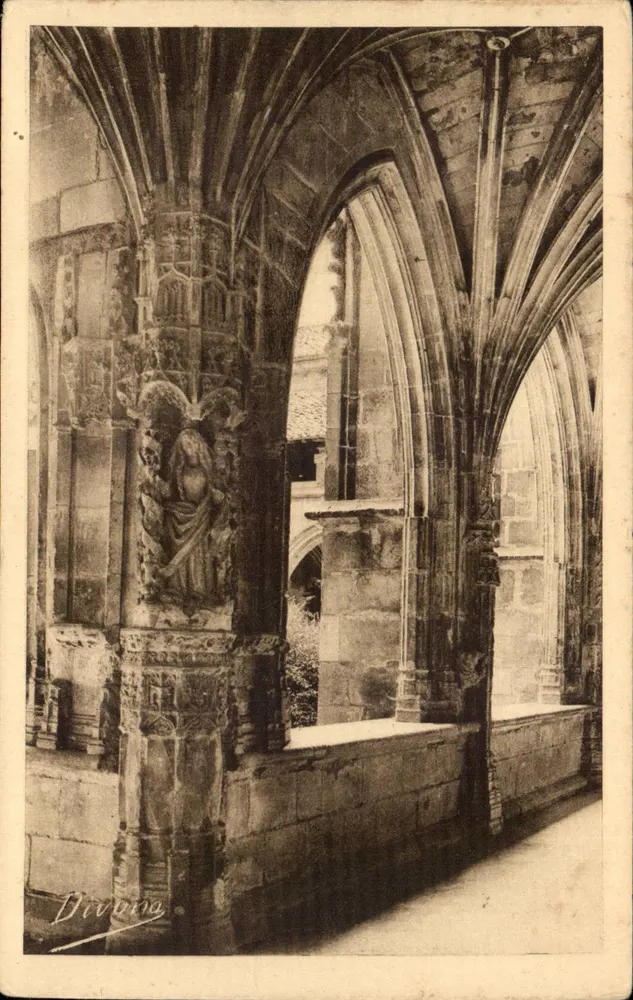 Cahors - Os Claustros — A Virgem (século XV) — Divona - Frente