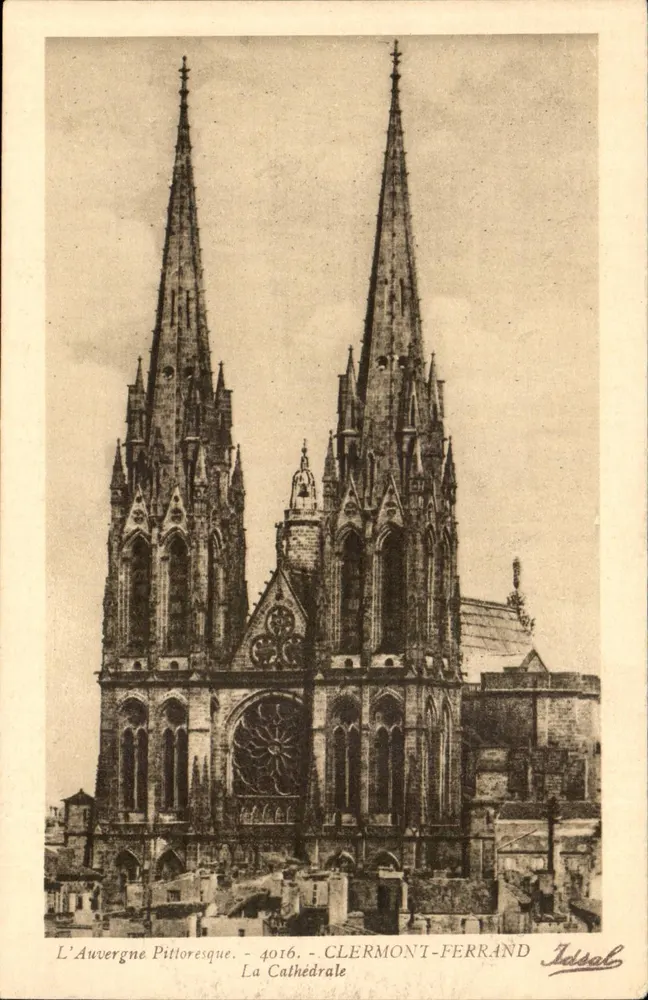 A Catedral — Clermont-Ferrand — editor Idsal, n° 4016 - Frente