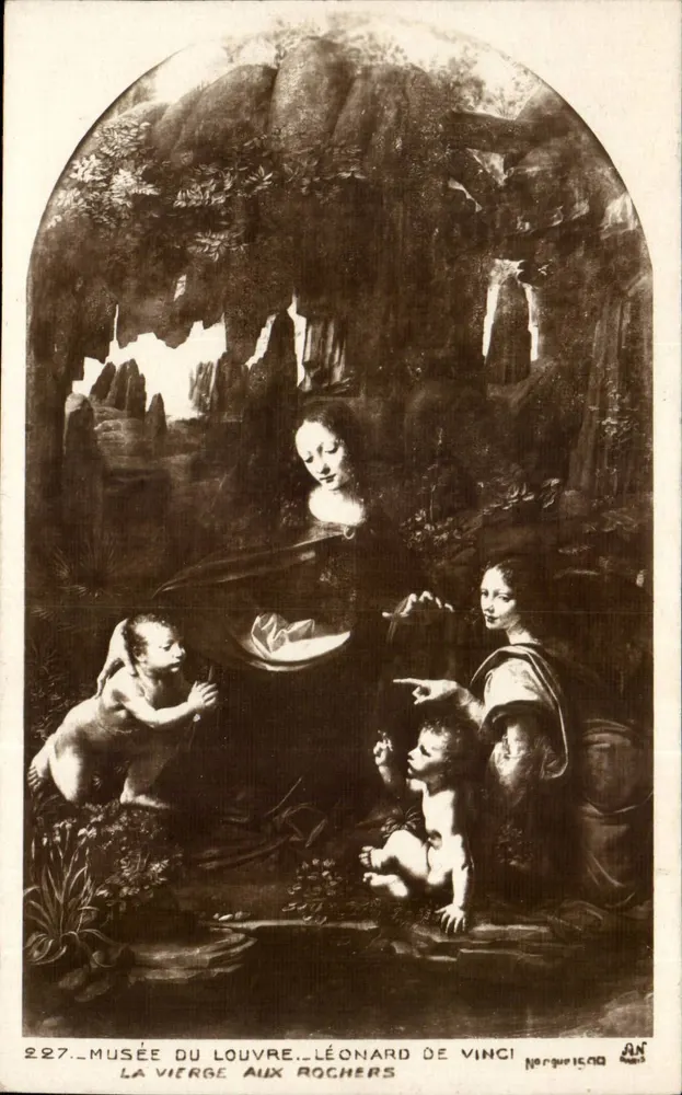 Die Jungfrau der Felsen — Leonardo da Vinci — Musée du Louvre — Nr. 227 - Vorderseite