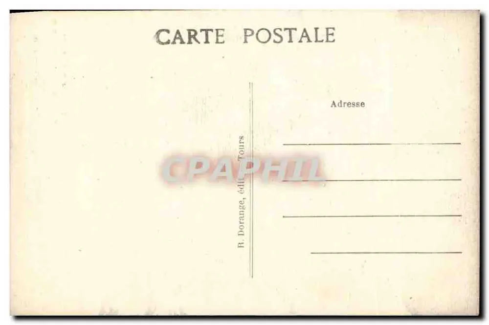 Amboise (Loire-et-Loire) — El Castillo, La Capilla (lado Este) — editor R. Dorange, Tours - Reverso