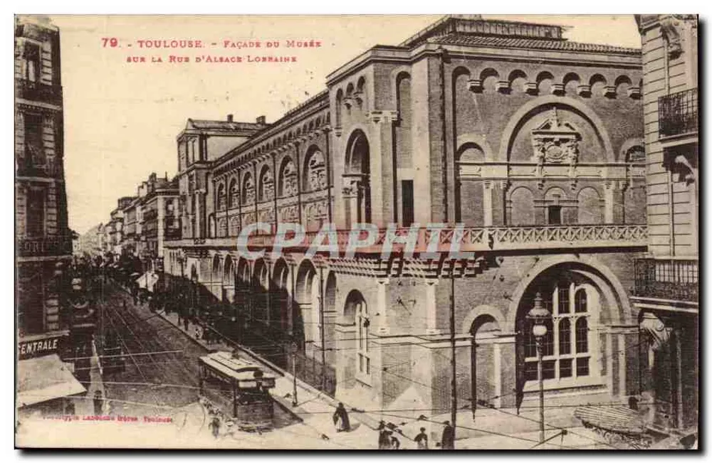 Toulouse - Fassade des Museums in der Rue d'Alsace-Lorraine - Vorderseite