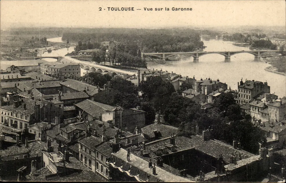 Toulouse — Ansicht der Garonne — unbekannter Verlag, Seriennummer 2 - Vorderseite