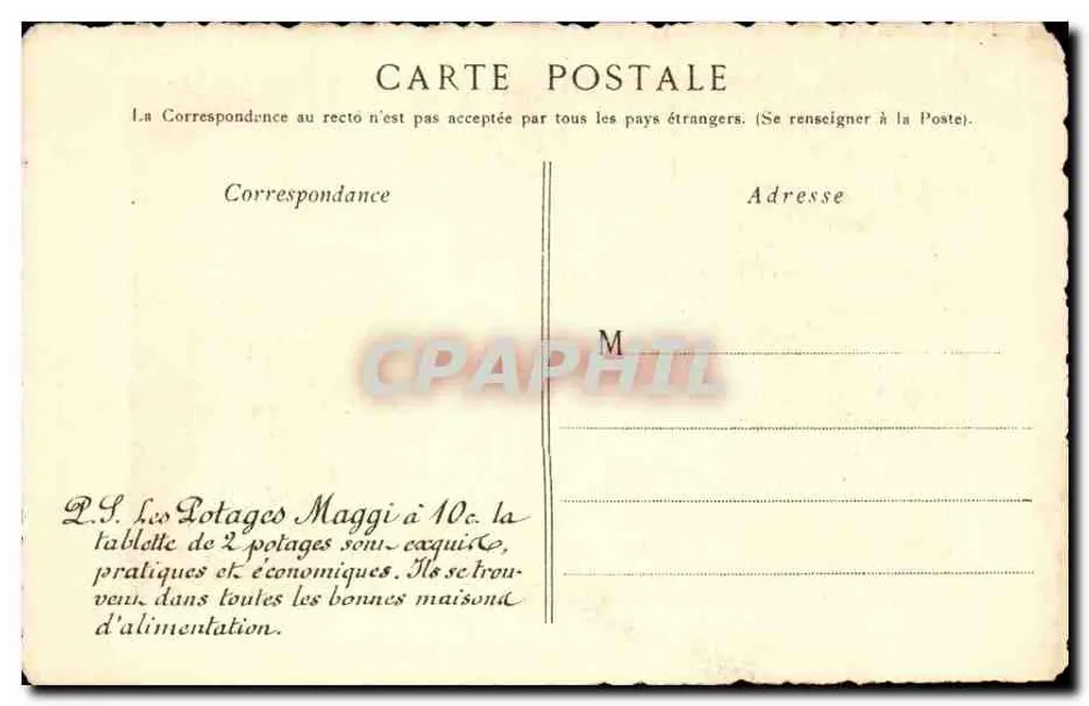 Isère — Vista de uma porta de Grenoble — Maggi, n°24 - Verso