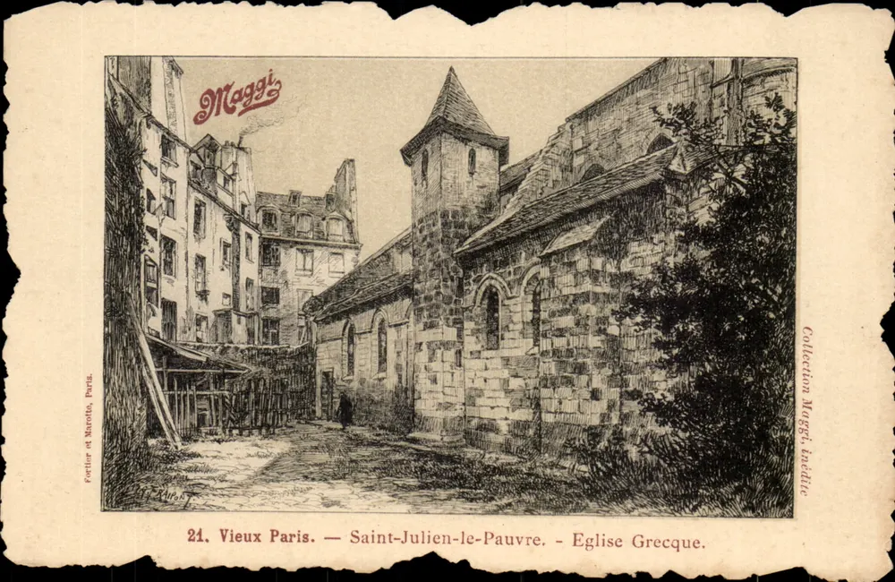 Saint-Julien-le-Pauvre — Griechische Kirche — Verleger Maggi, Paris - Vorderseite