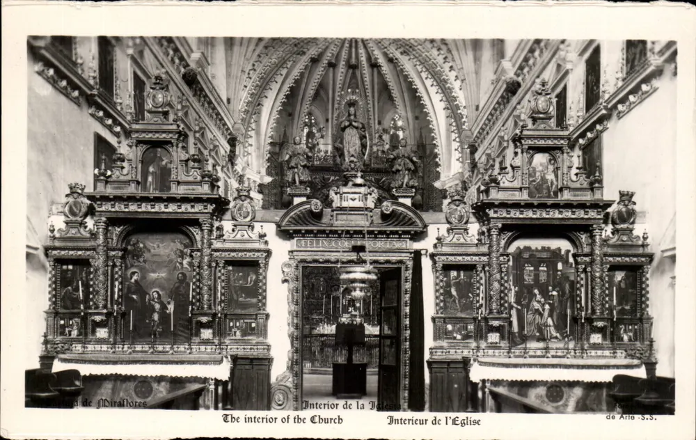 Innenansicht der Kirche von Miralores — Arla-S.S. — Verlag Felix Co. Fortin - Vorderseite