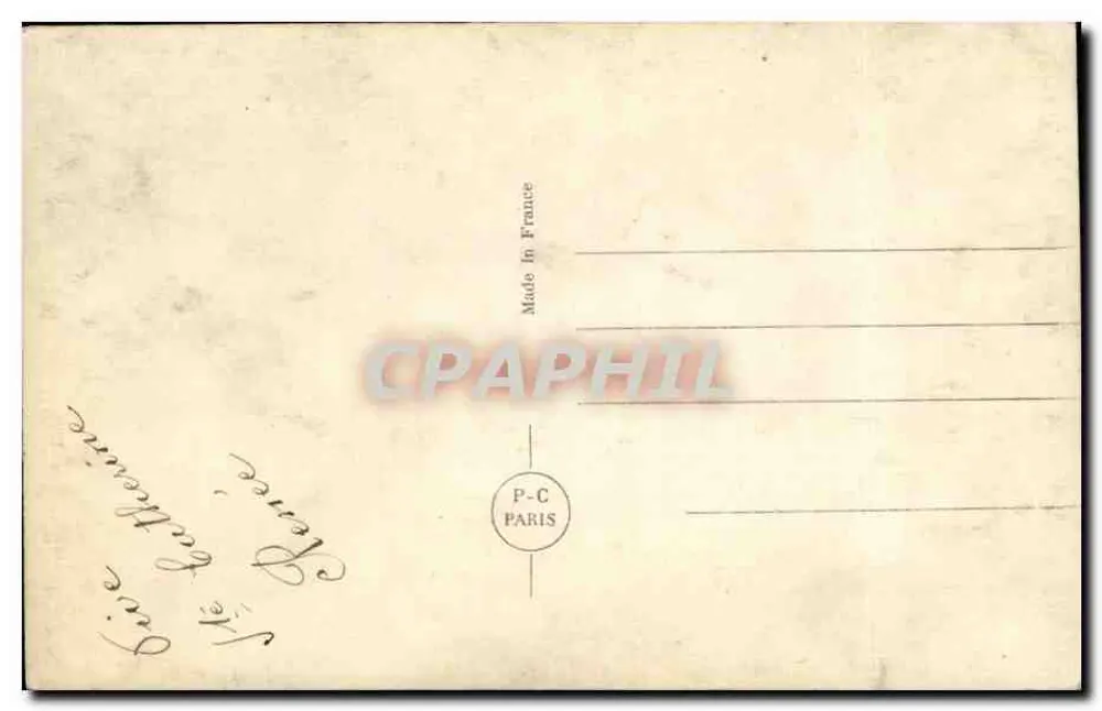 Junge Frau mit Blumenstrauß — P-C Paris, n° 3937 - Rückseite