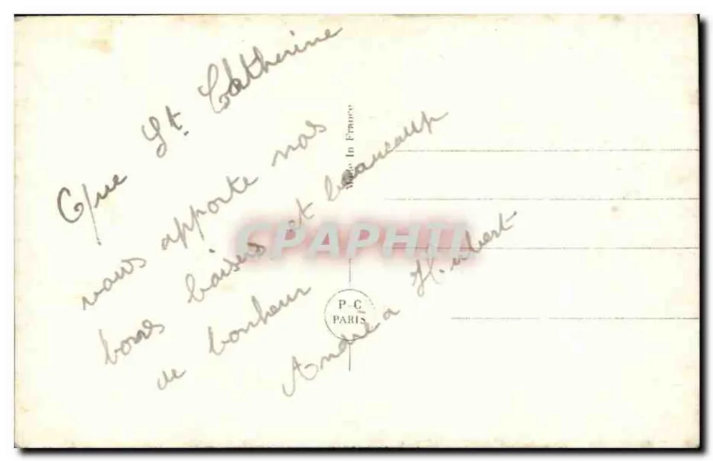 Lächelnde junge Frau — Rosen — P-C Paris n°3381 - Rückseite