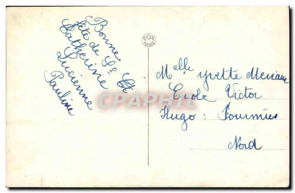 Porträt einer Frau — 1930er Jahre — Verlag HERIN - Rückseite