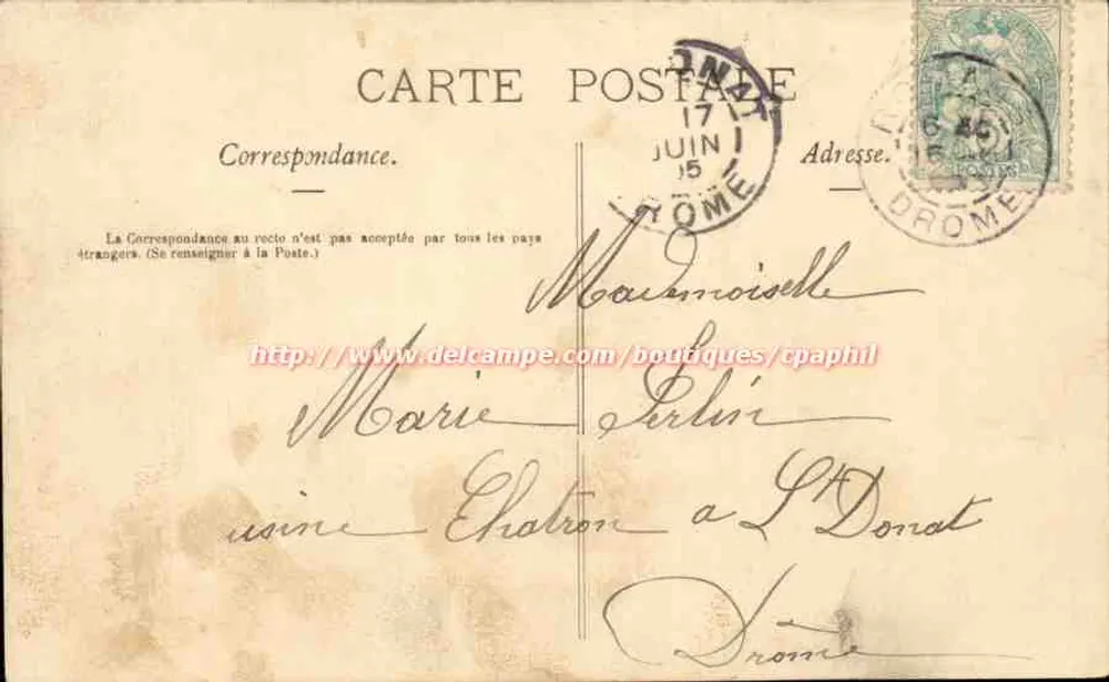 Erste Begegnung — Garten-Szene — Verlag Delcampe, Nr. 3 - Rückseite