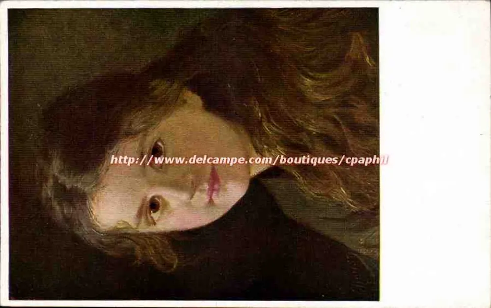 Retrato de uma jovem — obra de arte — editor F. Schaub, Leipzig, n° 147 - Frente