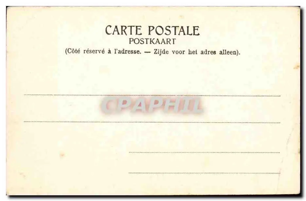 Brüssel — Das Königspalast — "Künstlerische Serie" Nr. 9 - Rückseite