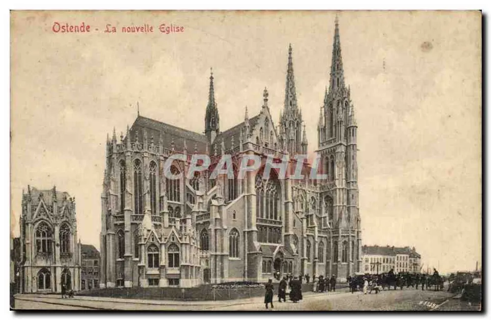 Ostend — Die Neue Kirche — Verlag V. G. à Midi, Brüssel 10 - Vorderseite