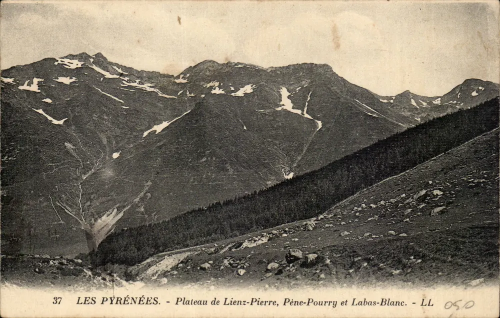 Die Pyrenäen - Plateau von Lienz-Pierre, Pène-Pourry und Labas-Blanc - LL 050 - Vorderseite