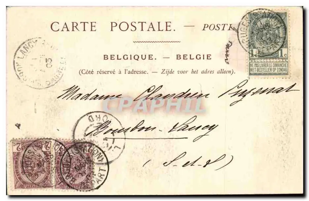 Brügge — Krankenhaus Saint-Jean — Sammlung ND. Fot. n°16 - Rückseite