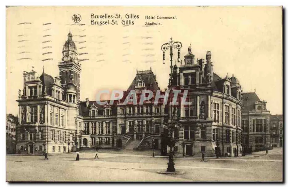 Brüssel-St Gilles — Rathaus — Verlag Thill, Nr. 92 - Vorderseite