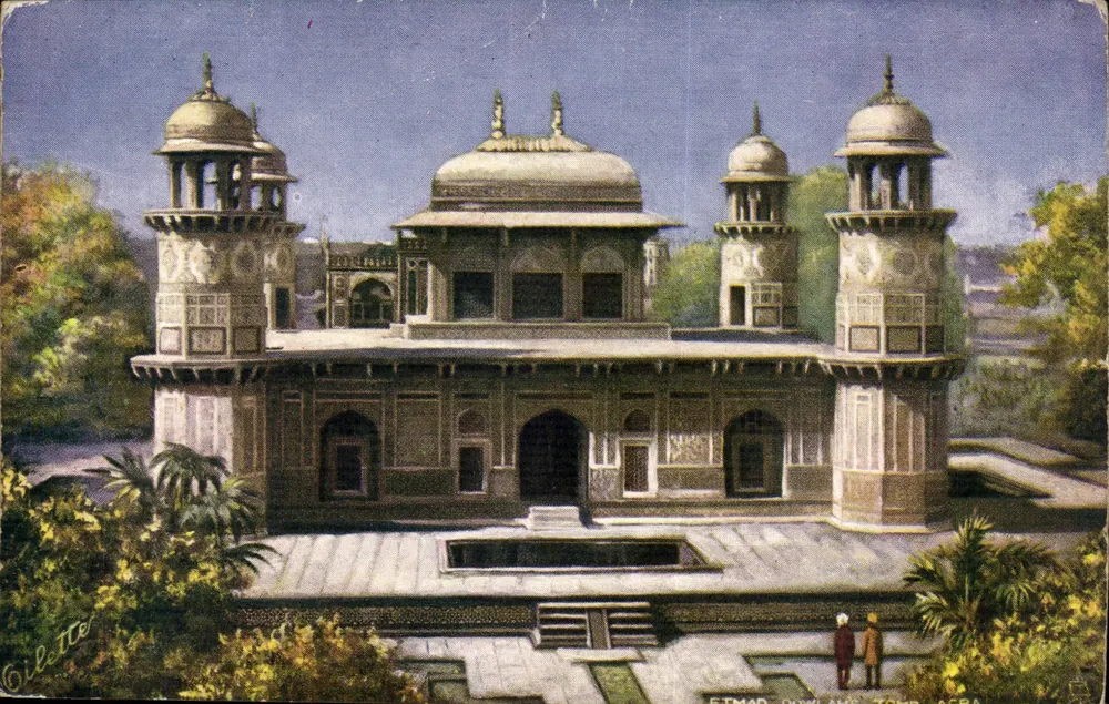 ईतमाद दोउला का मकबरा — अग्रा — गिलेट - आगे